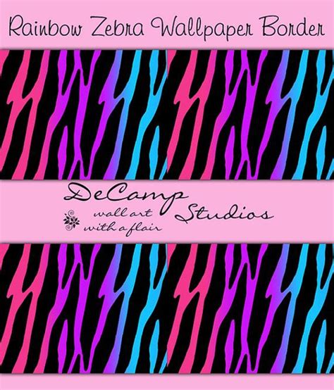 Download and use 10,000+ bedroom stock photos for free. Rainbow Zebra Print wallpaper border wall decals for teen ...