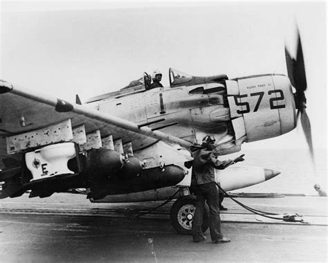 Douglas A 1 Skyraider Once Carried A Toilet As An Aerial Bomb During
