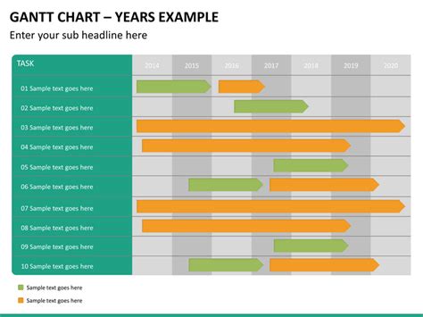 Gantt Chart Powerpoint Template Sketchbubble