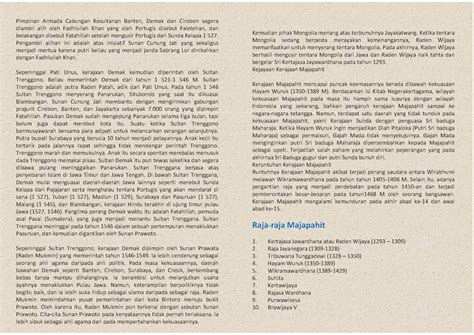 Booklet Peninggalan dan Sejarah Kerajaan, Majapahit, Kediri, Demak - Tugas Sekolah | Tataboga