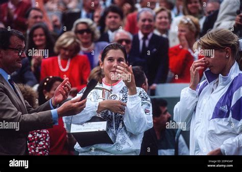 Yugoslavias Monica Seles Winner Of The French Tennis Open Against