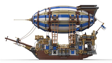 Lego Ideas Steampunk Airship Bereikt 10k Supporters