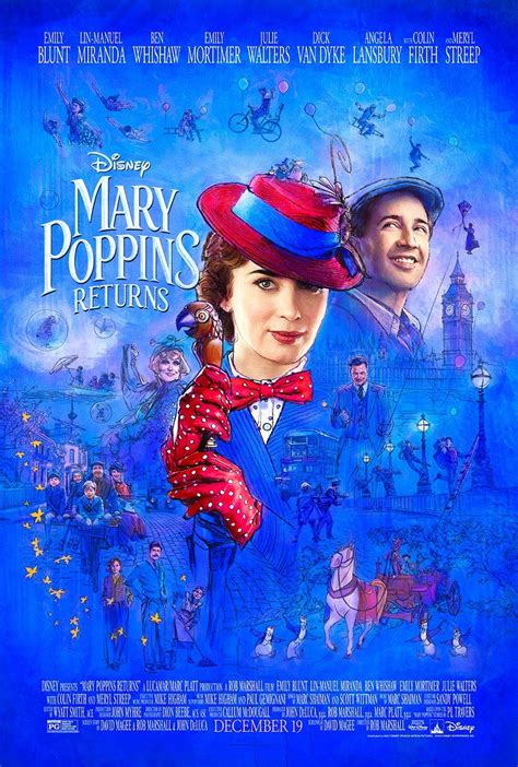 A varázslat ismét visszatér Mary Poppins Returns trailer poszter