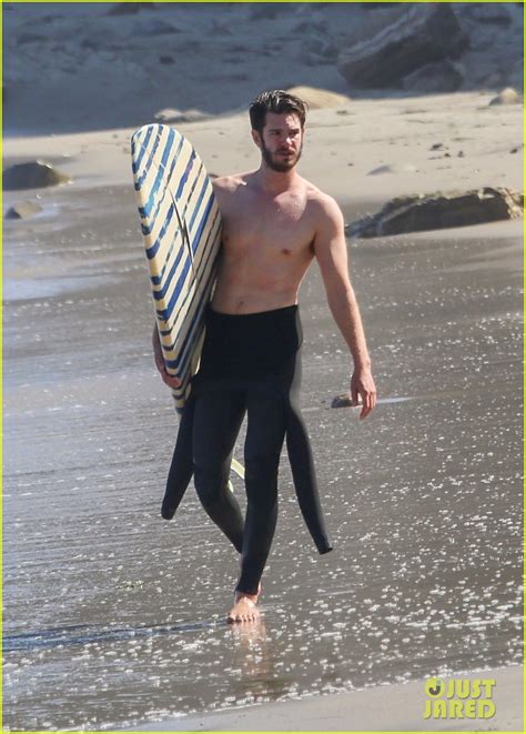 Andrew Garfield Strips Off His Wetsuit After Surfing In Malibu Photo