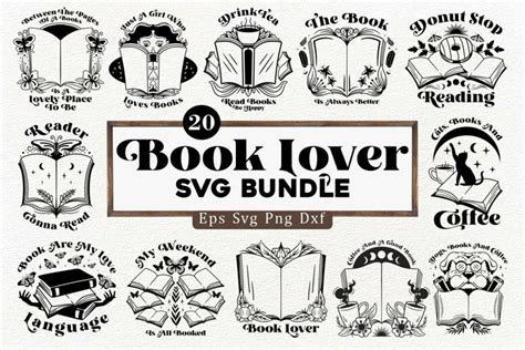 Book Lover Svg Bundle Reading Svg Cut Files Magical Svg