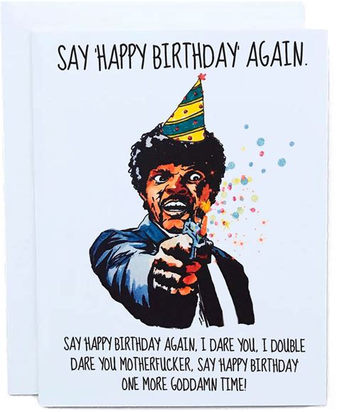 Download Pulp Fiction Birthday Card Say Merry Christmas Again I Dare