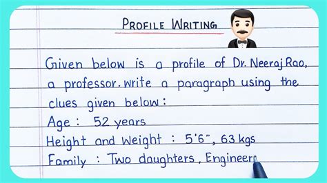 Profile Writing How To Write Profile In Exam Profile Writing Tips
