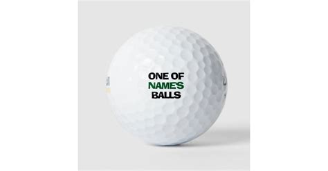 Personalized Name Funny Golf Balls Zazzle