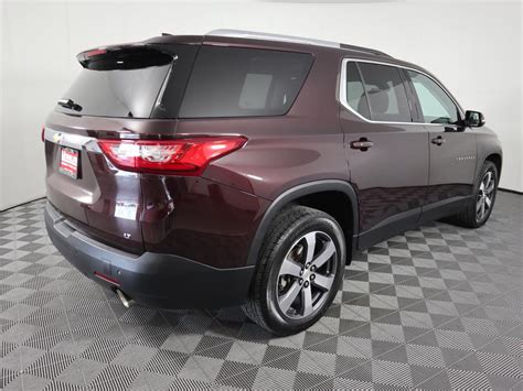 Pre Owned 2018 Chevrolet Traverse Fwd 4dr Lt Leather W3lt Suv In Savoy