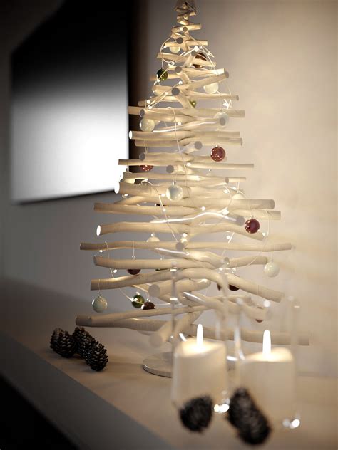 White Minimalist Christmas Tree Interior Design Ideas