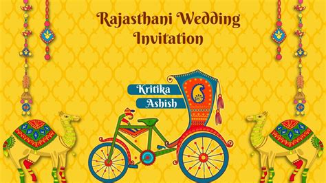 Rajasthani Wedding Invitation Video Wedding Invitation Video