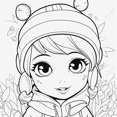 Free Snow Girl Coloring Pages