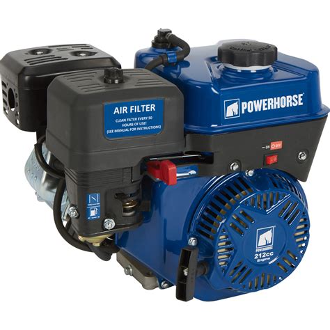 Powerhorse Ohv Horizontal Engine — 212cc 6 Hp 34in X 2 716in