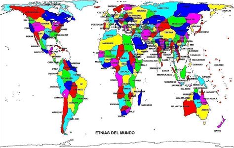 Geografía Política Etnias Mundo