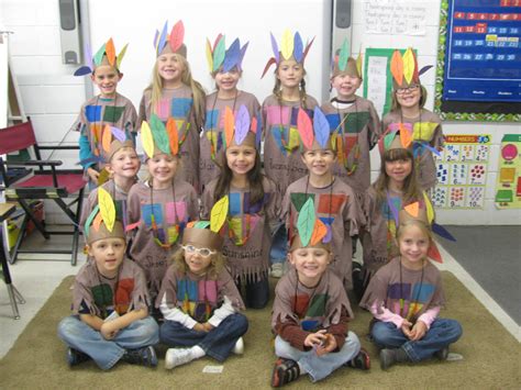 Mrs Dougans Kindergarten Class Thanksgiving And 100th Day Of School