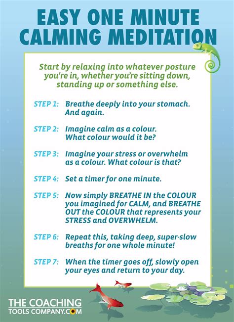 Weve Created An Easy And Calming 1 Minute Meditation Graphic That