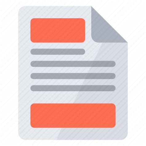 Document Footer Header Icon Download On Iconfinder