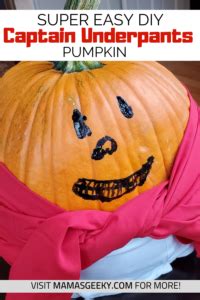 How To Make A Captain Underpants Pumpkin Mama S Geeky