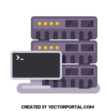Server Icon Vector Server Icon Vector Free Free Vector Illustration