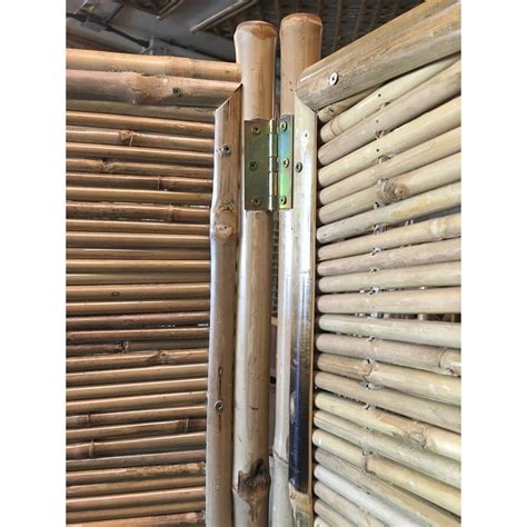 Without indoor privacy screen, you are able to make a bar between where you want people to see and where you don't want them to in just a simple way. MGP 72 in. W x 72 in. H Bamboo Screen 4-Panels Self ...