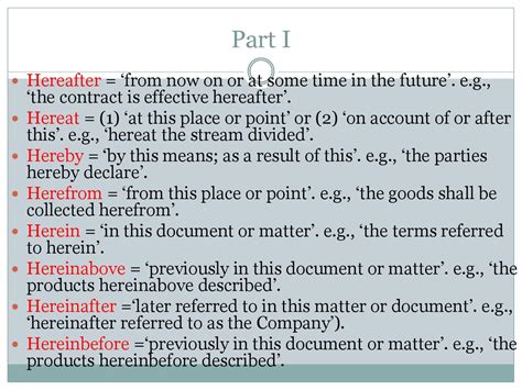 Legalese In Legal English Usage Online Presentation