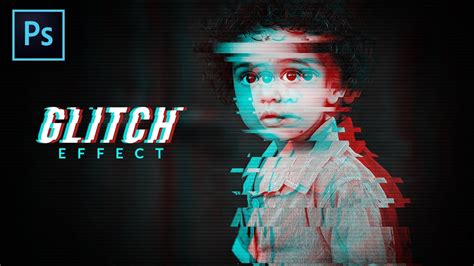 Glitch Effect On Portrait Photoshop Tutorial Youtube