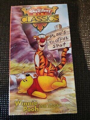 Walt Disney Mini Classics Winnie The Pooh And Tigger Too Vhs Eur