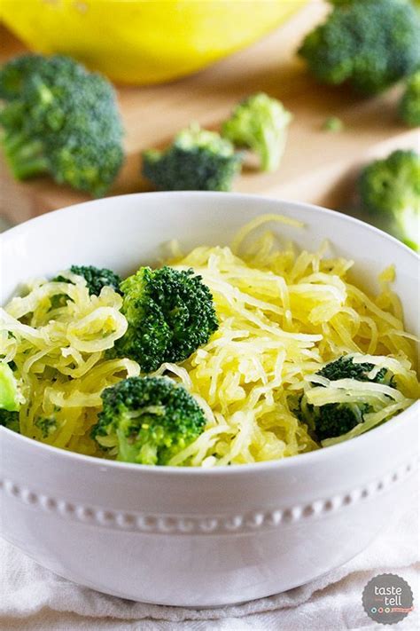 Spaghetti Squash With Broccoli And Lemon Pepper Recipe Spaghetti