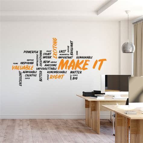 Make It Wall Sticker Decal Office Wall Art By Sirface Graphics