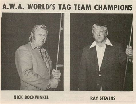 Nick Bockwinkel And Ray Stevens Bobby Heenan Steven Ray