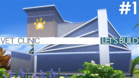 The Sims 4 Cats And Dogs Vet Clinic Lets Build Part 1 Youtube