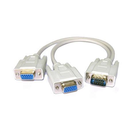 Simply connect your second monitor to a power outlet and an available port on your pc. VGA SVGA 1 PC TO 2 MONITOR Male to 2 Dual Female Y Adapter ...