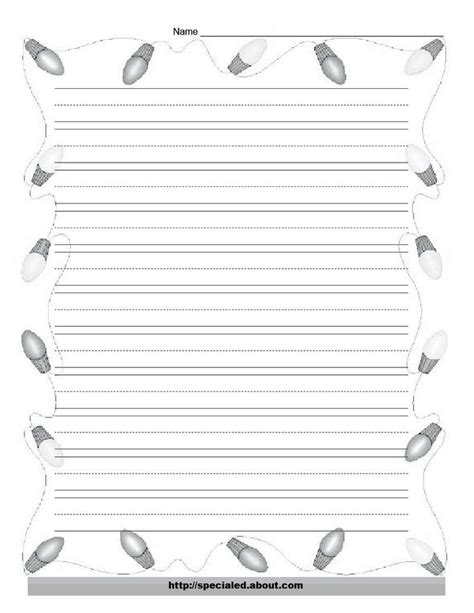 We've got graph paper, lined paper, financial paper, music paper, and more. Christmas Writing Paper With Decorative Borders