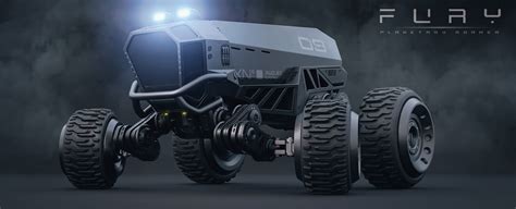 Бен дискин, джессика ги, грант джордж и др. 3D Fury - planetary roamer - sci-fi cyberpunk truck