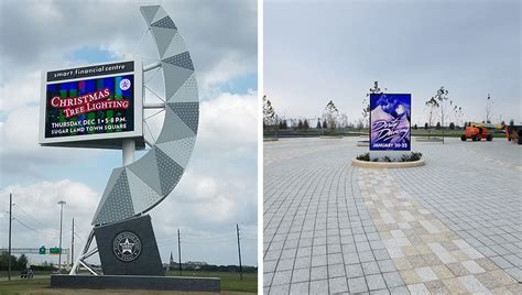 Daktronics And National Signs Install Tallest Led Display Structure In