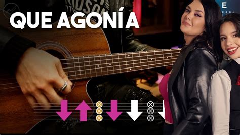 Qué Agonía Yuridia Angela Aguilar Guitarra Tutorial Completo