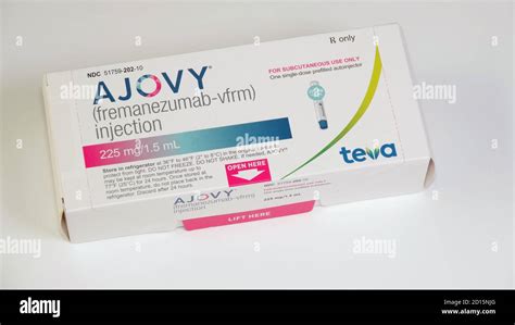 Ajovy One Of Four Newly Fda Approved Migraine Preventatives Close Up