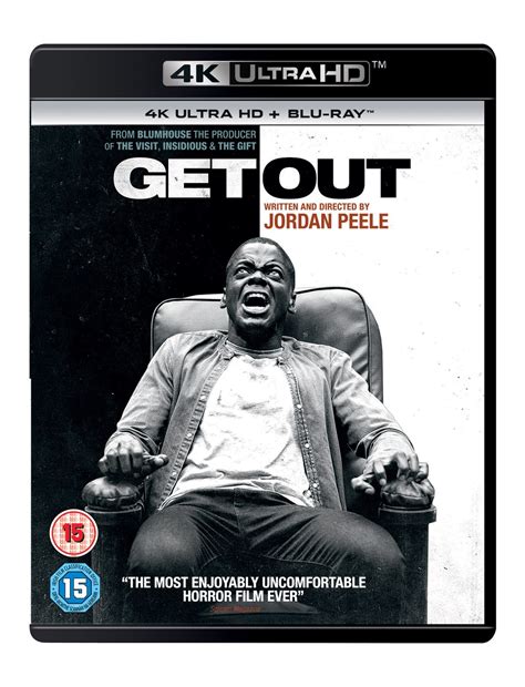 If you get out , you leave a place because you want to escape from it, or because you are. Get Out | 4K Ultra HD Blu-ray | Free shipping over £20 ...