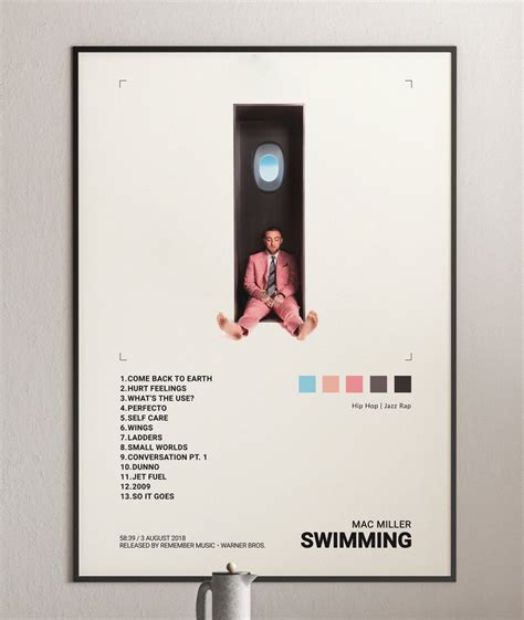 Mac Miller Swimming Album Cover Poster Architeg Prints