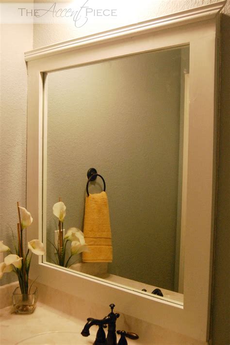 Framed Mirror Bathroom Mirrors Diy Bathroom Mirror Frame Blue