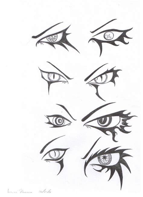 Although anime eyes are not too much difficult to sketch they do have a lot of variations depends on different things like emotions, states, and also. demon eyes by vincentuchiha on DeviantArt (With images ...