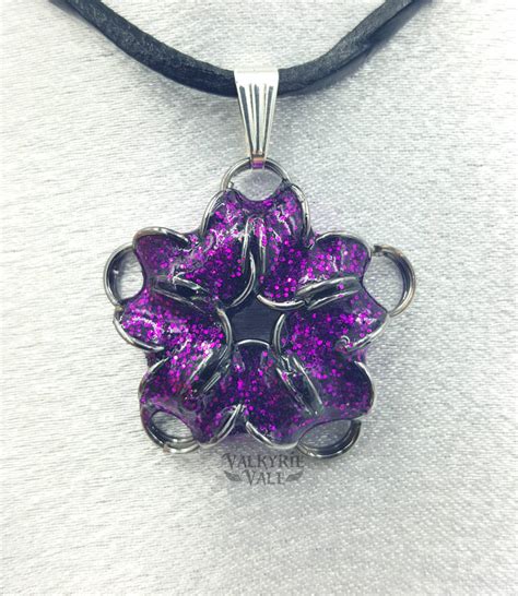 Purple Chainmaille Star Pendant By Valkyrievale On Deviantart