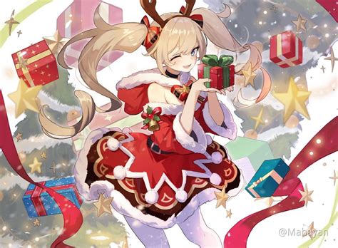 Christmas Outfit For Barbara 😍😍 Genshin Impact Official Community