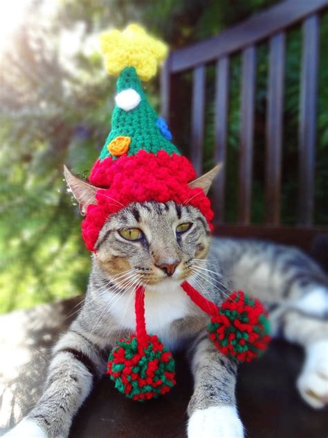 Christmas Cat Costume Hat The Christmas Tree Hat For Cats Christmas