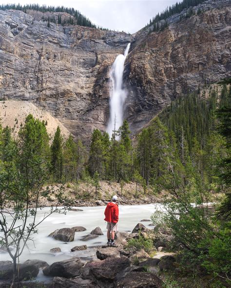 Took My Dad Up To See The Tallest Waterfall In Canada Takakkaw Falls