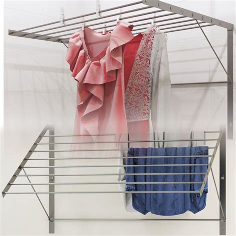 Brightmaison Wall Mount Clothes Drying Rack And Laundry Room Organizer 6