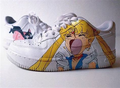 The design can be everything like anime, drawing of real person, landscape, plants, characters, etc. Nike Air Force 1 custom Sailor Moon | Painted sneakers ...