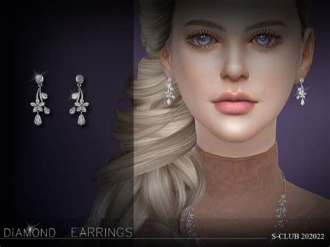 Ll Earrings 202022 By S Club From Tsr • Sims 4 Downloads