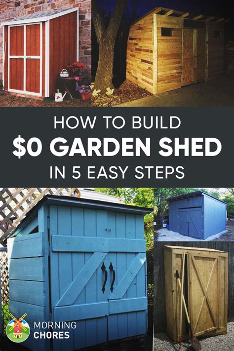 How To Build A Free Garden Storage Shed 8 More