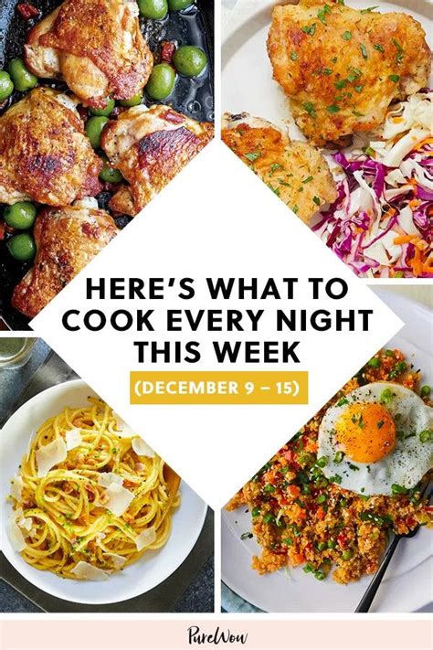 Lesson 7 meals and cooking. Here's What to Cook Every Night This Week (December 9 - 15 ...